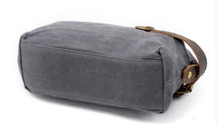Cool Canvas Leather Mens Zipper Wristlet Bag Vintage Clutch Zipper Bag for Men