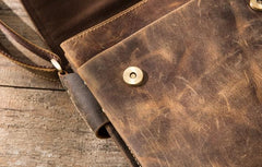 Small Leather Vintage Mens Cool Messenger Bags Shoulder Bags  for Men