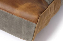 Waxed Canvas Mens Travel Backpacks Canvas School Backpacks Laptop Backpack for Men - imessengerbags