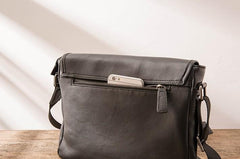 Cool Leather Mens Small Messenger Bags Shoulder Bags for Men