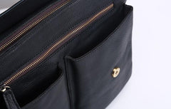 Handmade Leather Mens Cool Shoulder Bag Messenger Bag Chest Bag Bike Bag Cycling Bag for men - imessengerbags