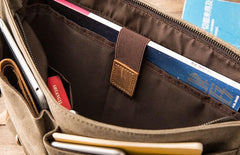 Leather Canvas Messenger Bags for men Vintage Shoulder Bag for men - imessengerbags