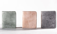 Vintage Handmade Leather Mens Small Wallet Bifold Wallet for Men - imessengerbags
