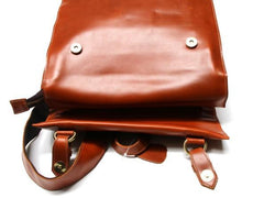 Brown Leather Mens Backpack Travel Backpacks Laptop Backpack for men