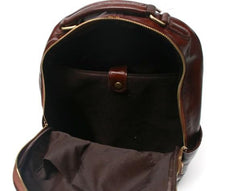Vintage Leather Mens Backpack Travel Backpack School Backpacks for men