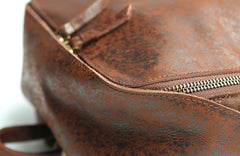 Cool Leather Mens Backpack Travel Backpack Vintage Laptop Backpack for men