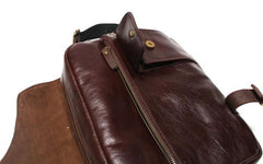 Cool Leather Mens Large Messenger Bags Shoulder Bag for men