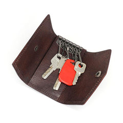 Cool Leather Mens Key Wallet Car Keys Holder Car Keys Case for Men - imessengerbags