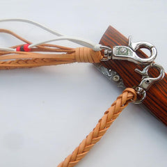 Leather Braided Biker Trucker Wallet Chain for Chain Wallet Biker Wallet Trucker Wallet - imessengerbags