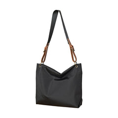 Fashion Nylon Mens Womens Black Tote Shoulder Bag Messenger Bag Messenger Tote Bag for Men Women - imessengerbags