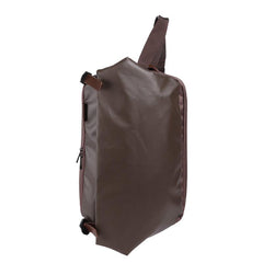 Cool OXFORD CLOTH PVC PU Men's Casual Sling Bag One Shoulder Backpack For Men - imessengerbags