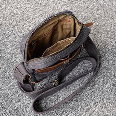 Canvas Leather Mens Cool Messenger Bag Sling Bag Chest Bag Bike Bag Cycling Bag for men - imessengerbags
