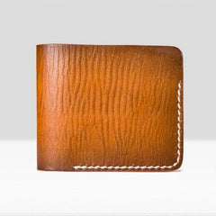 Handmade Mens Cool billfold Leather Wallet Men Small Slim Wallets Bifold for Men - imessengerbags