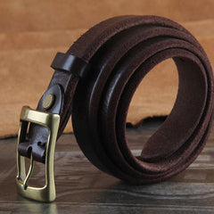 Genuine Leather Punk Rock Biker Trucker Mens Belt Men Black Coffee Belt for Men