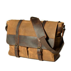 Mens Canvas Messenger Bag Camera Side Bag Courier Bag Shoulder Bag for Men