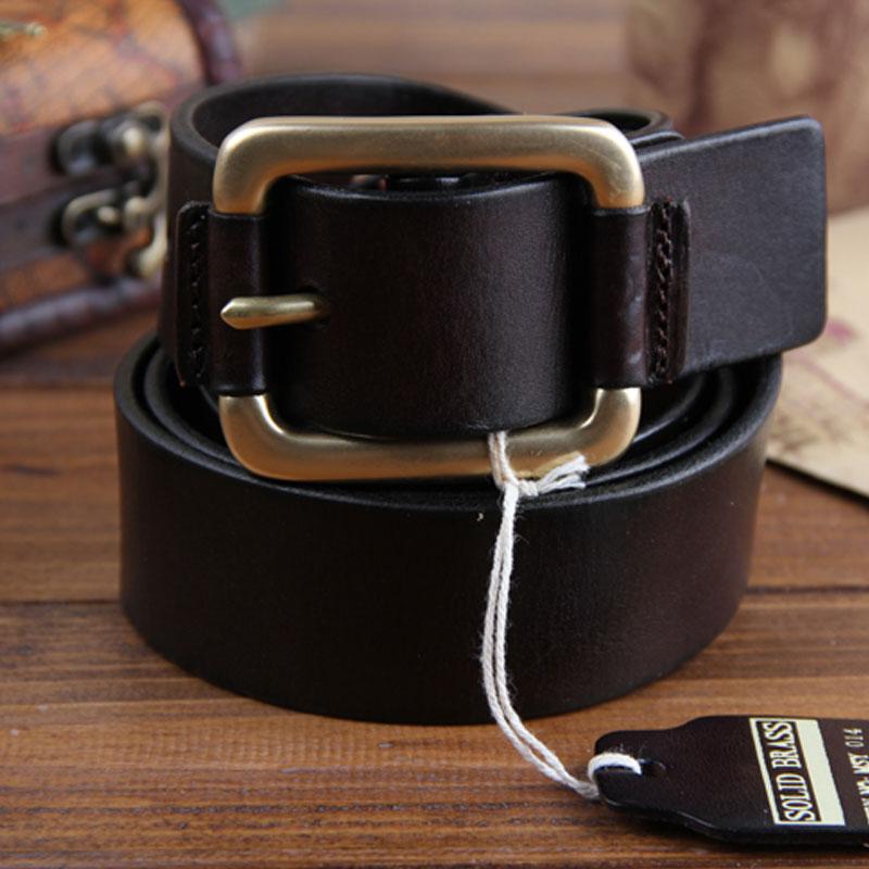 Genuine Leather Punk Rock Biker Trucker Mens Belt Men Black Coffee Belt for Men