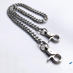 Cool Silver Stainless Steel Mens Pants Chain Biker Wallet Chain Key Chain For Men - imessengerbags