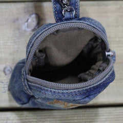 Denim Jean Womens Mens Mobile Bag Wristlet Bags Jean Blue Clutch Purse For Women
