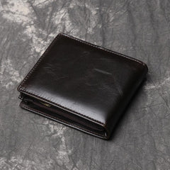 Cool RFID Leather Mens Bifold Small Wallet billfold Wallet Front Pocket Wallets for Men