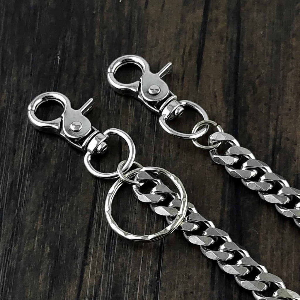 29'' SOLID STAINLESS STEEL BIKER SILVER Gold WALLET CHAIN LONG PANTS C