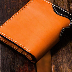 Handmade Leather Trucker Bag Mens billfold Wallet Cool Chain Wallet Biker Wallet for Men - imessengerbags