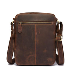Cool Leather Men's Small Tablet Messenger Bag Small Side Bag Small Shoulder Bag For Men - imessengerbags