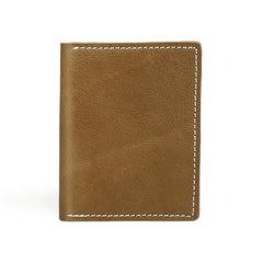 Casual Mens Black Short Card License Wallet Brown Bifold Card Wallet Card Holder For Men - imessengerbags