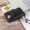 Vintage Mens Leather Key Wallet Zipper Key Holder Coin Wallet Change Pouch For Men - imessengerbags