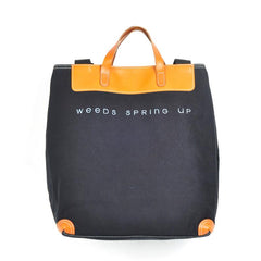 Black Canvas Leather Mens Tote Shoulder Bag Messenger Bag Gray Tote Handbag For Men and Women - imessengerbags