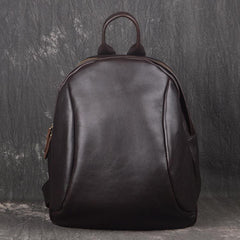 Vintage Leather Brown Men's Backpack Computer Backpack College Backpack For Men - imessengerbags