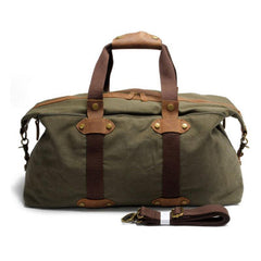 Mens Waxed Canvas Weekender Bag Canvas Travel Bag Shoulder Bag for Men