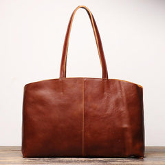 Vintage Mens Womens Leather Large Brown Tote Handbag Shoulder Tote Purse Tote Messenger Bag For Men - imessengerbags