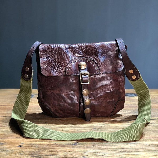 CASUAL BLACK LEATHER MEN'S 10 INCHES MIni Side Bag MESSENGER BAG BLACK POstman Bag Courier BAG FOR MEN - imessengerbags
