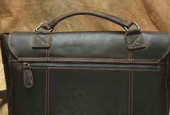 Black Cool Leather Messenger Bag Handbag Shoulder Bag For Men - imessengerbags