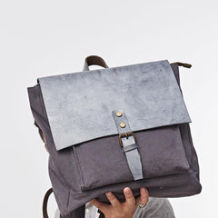 Cool Mens Canvas Backpack Canvas Travel Bag Canvas School Bag for Men - imessengerbags