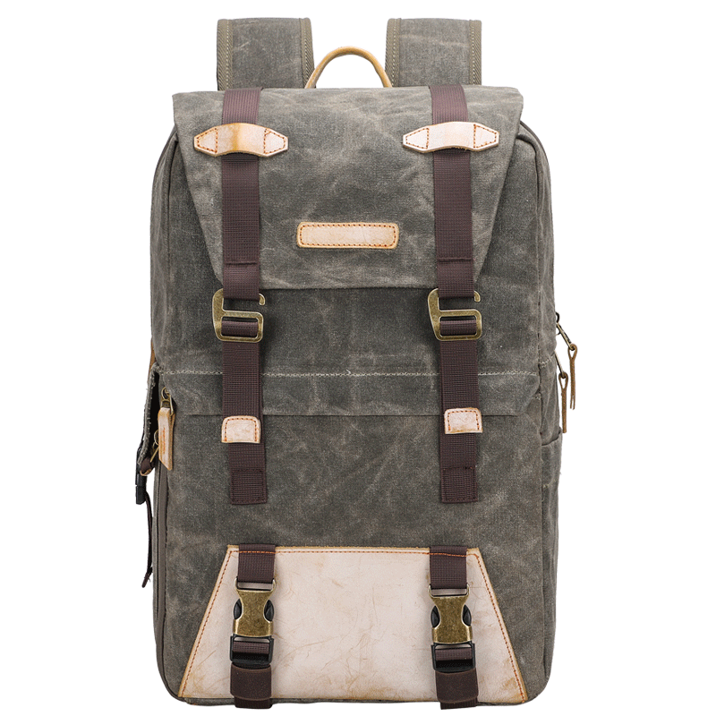 CANVAS WATERPROOF MENS CANON CAMERA BACKPACK 15'' LARGE NIKON CAMERA BAG DSLR CAMERA BAG FOR MEN - imessengerbags