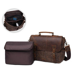 Mens Canvas Camera Handbag Camera Side Bag Camera Shoulder Bag for Men - imessengerbags