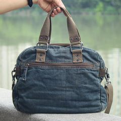 Fashion Blue Denim Mens Womens HandBag Courier Bags Blue Jean Messenger Bags For Women