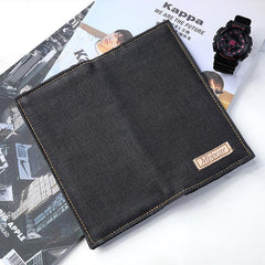 Cool Denim Mens Jean Long Wallet Bifold Slim Long Wallets For Men - imessengerbags