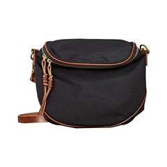Cool Black Nylon Mens Small Messenger Bag Nylon Saddle Side Bag Courier Bag for Men - imessengerbags