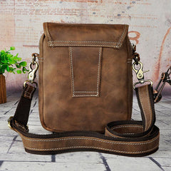 Cool Mens Leather Side Bag Belt Pouch Holster Belt Case Waist Pouch for Men