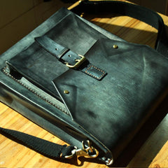 Cool Handmade Leather Mens Backpack Travel Backpack Messenger Bag for men - imessengerbags
