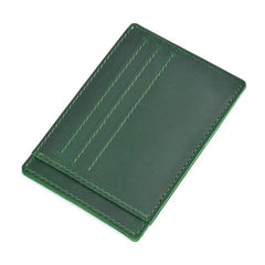 VINTAGE BROWN LEATHER MEN'S FRONT POCKET WALLETs BLACK SLIM CARD billfold WALLET SMALL WALLET FOR MEN - imessengerbags