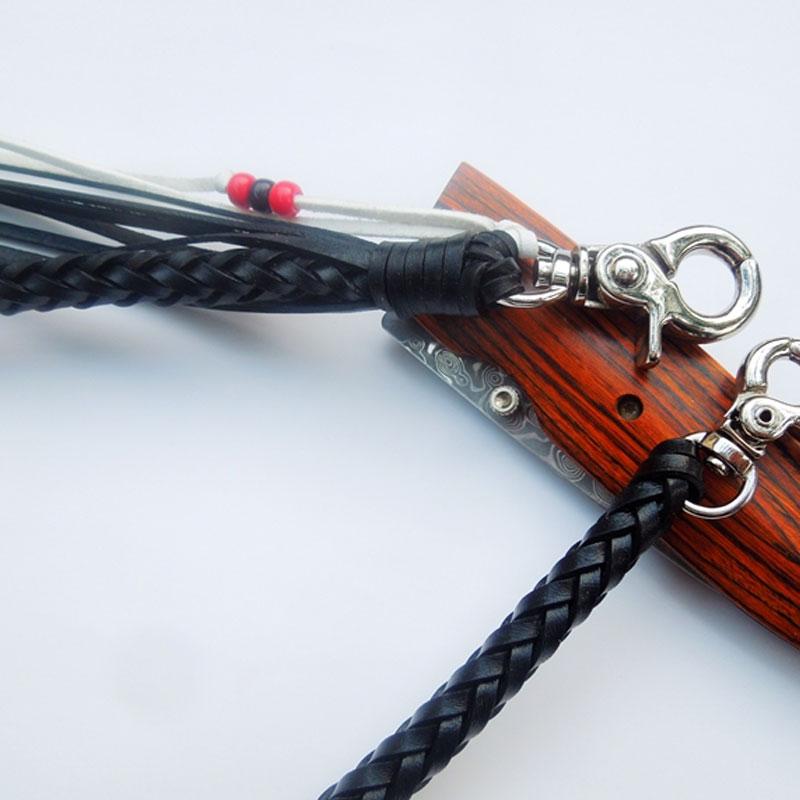 Leather Braided Biker Trucker Wallet Chain for Chain Wallet Biker Wallet Trucker Wallet - imessengerbags