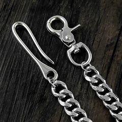 19'' SOLID STAINLESS STEEL BIKER SILVER WALLET CHAIN Sliver LONG PANTS CHAIN Jeans Chain Jean Chain FOR MEN