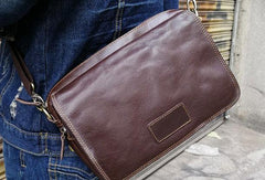 Men Leather Messenger Bag Cool Crossbody Bag Shoulder Bag for men - imessengerbags