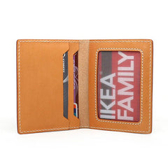 Leather Mens Card Wallets Small Wallet Slim Wallet Front Pocket Wallet for Men - imessengerbags