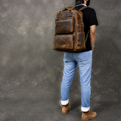 Vintage Brown Leather Mens 16