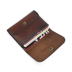 Leather Mens Front Pocket Wallet Small Wallets Card Wallet Change Wallet for Men