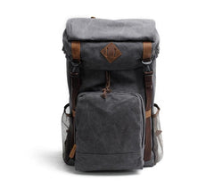 Cool Canvas Mens Retro Large 15‘’ Backpack Travel Backpack Hiking Backpack for Men - imessengerbags